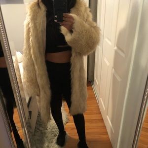 🌟Long Faux Fur Coat with Hood 🌟